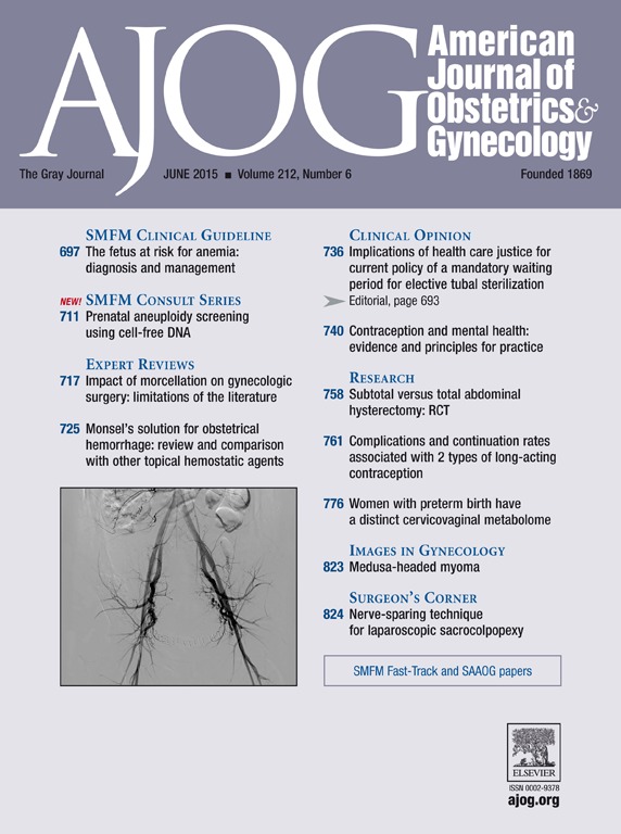 american journal of obstetrics