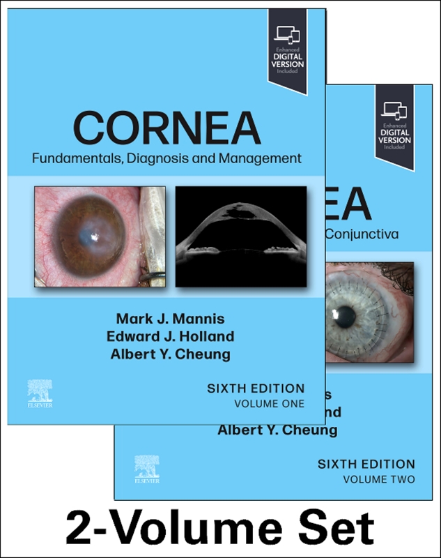 Cornea, 6th ed., in 2 vols.- Vol.1 : Fundamentals, Diagnosis & ManagementVol.2 : Surgery of the Cornea & Conjunctiva