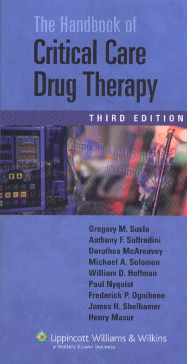 Handbook of Critical Care Drug Therapy 3rd ed