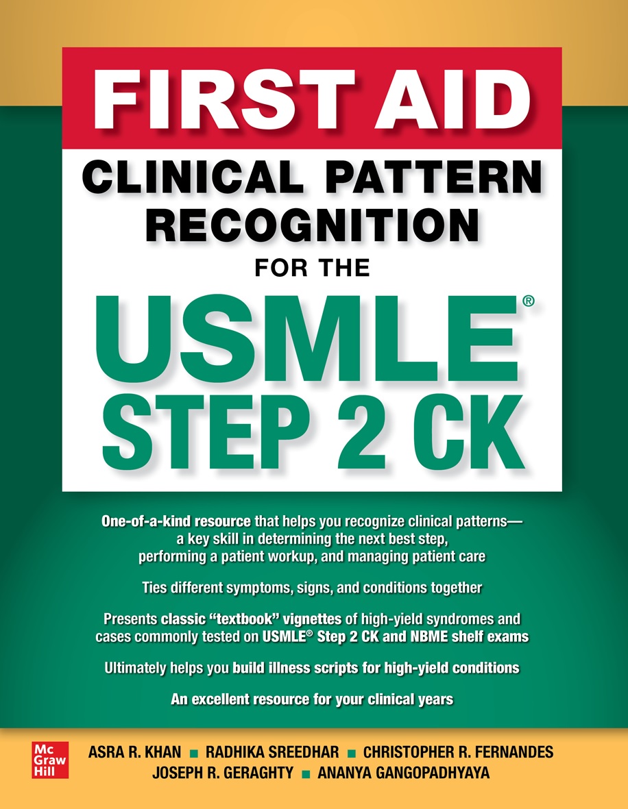 First Aid Clinical Pattern Recognition for the USMLEStep 2 CK
