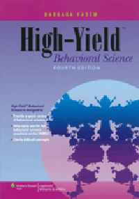 High-Yield Behavioral Science, 4th ed.