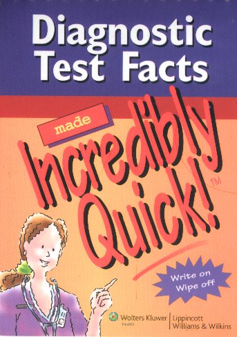 Diagnostic Test Facts Made Incredibly Quick!