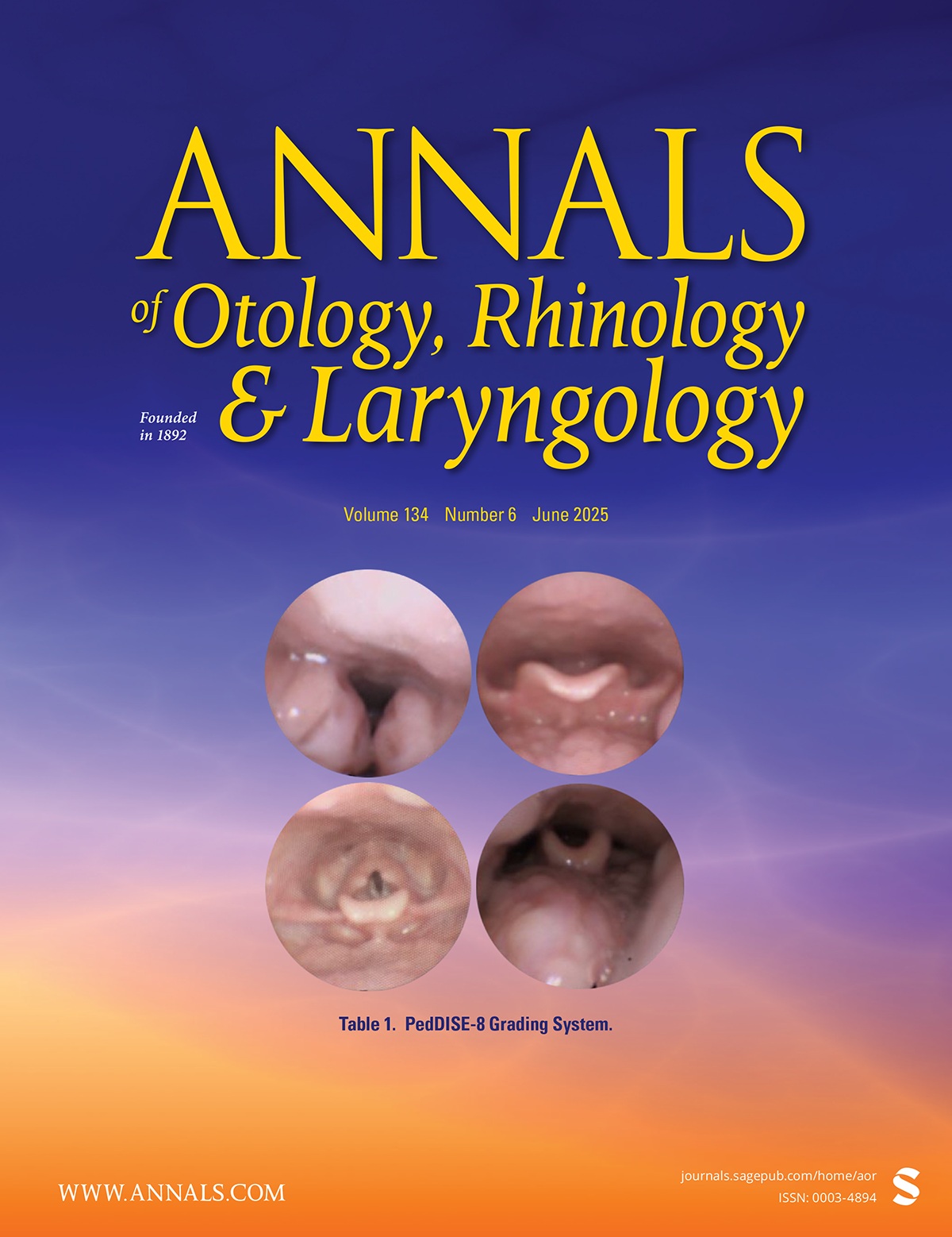 Annals of Otology, Rhinology & Laryngology
