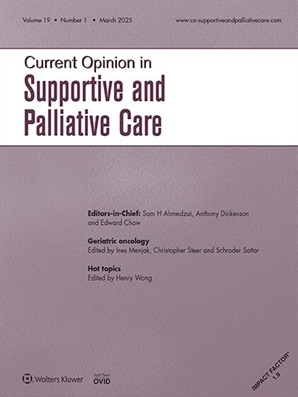 Current Opinion in Supportive & Palliative Care