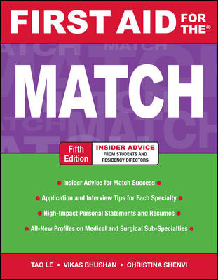 First Aid for Match, 5th ed.