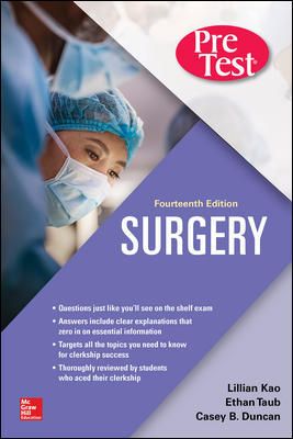 Surgery, 14th ed.- Pretest Self-Assessment & Review