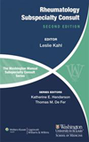 Washington Manual Rheumatology Subspecialty Consult,2nd ed.