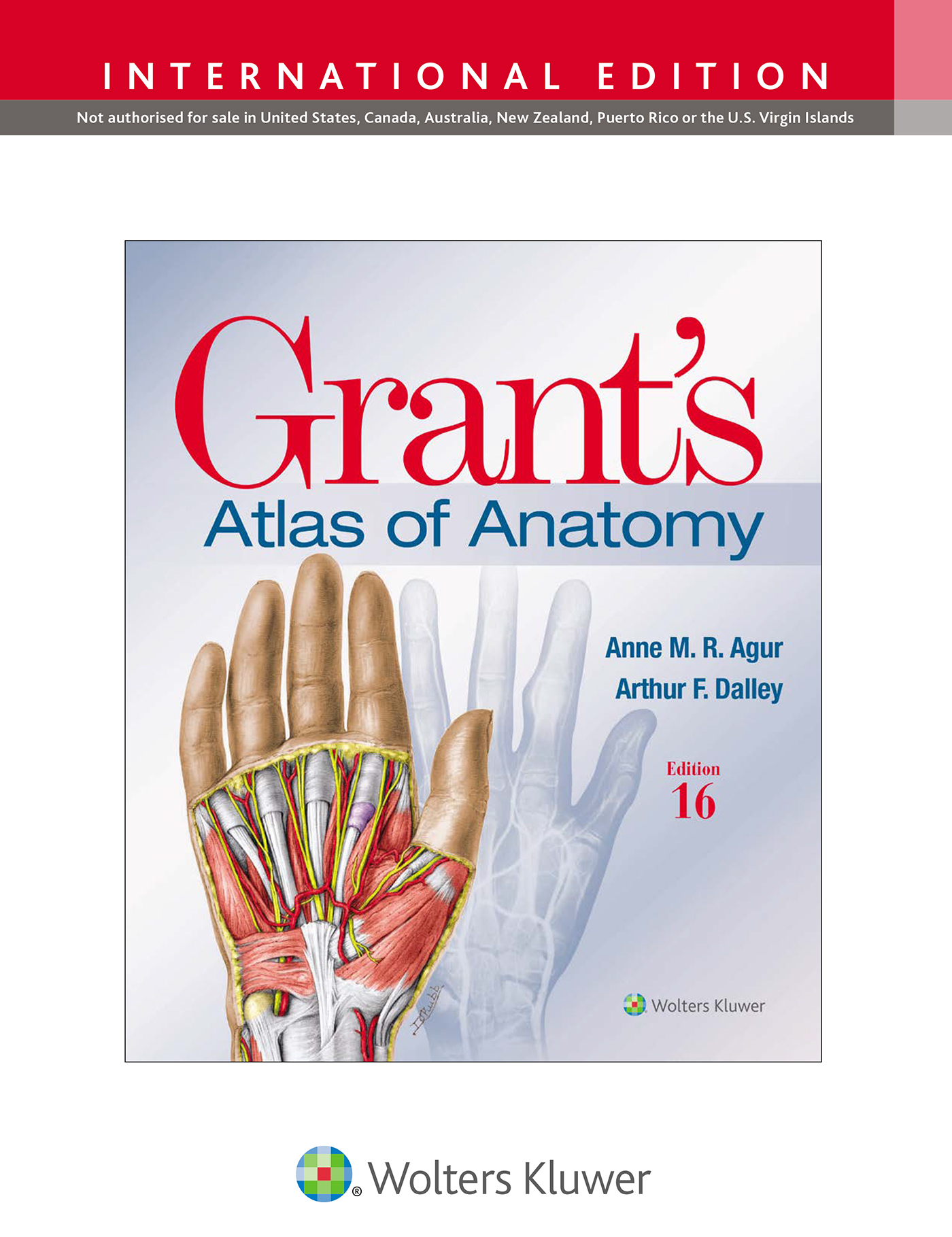 Grant's Atlas of Anatomy, 16th ed.(Int'l ed.)Paperback