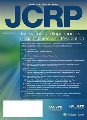 Journal of Cardiopulmonary Rehabilitation andPrevention