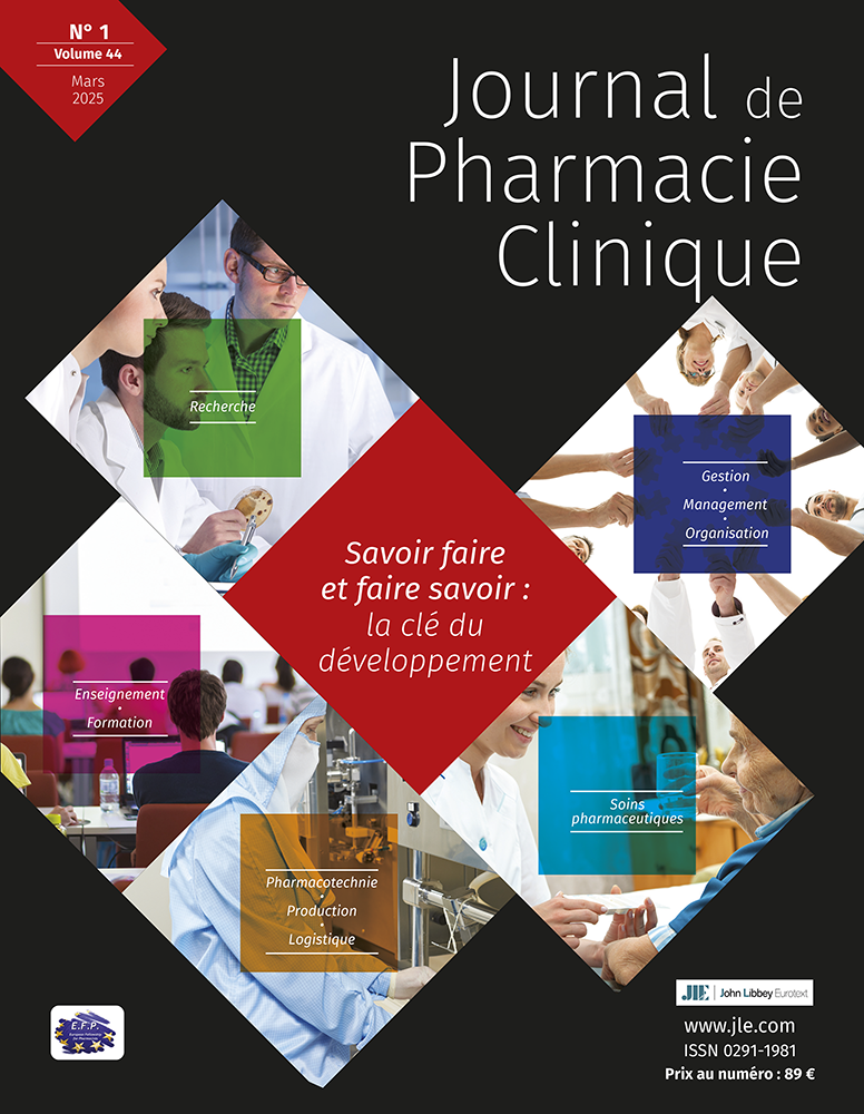 Journal De Pharmacie Clinique