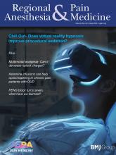 Regional Anesthesia and Pain Medicine